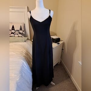 White House Black Market Black Maxi Slip Dress